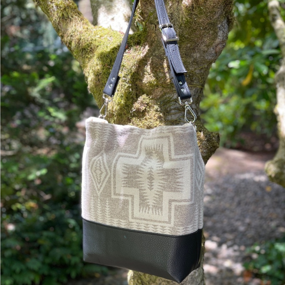 Pendleton® wool hobo style tote bag